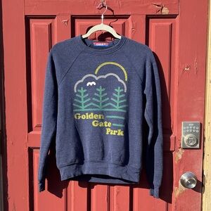 CULK Navy Blue Golden Gate Park Crewneck Sweater
